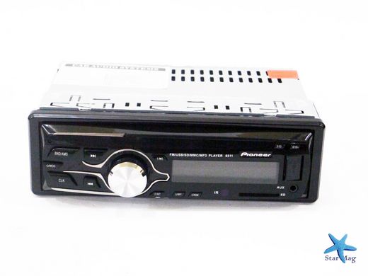 Автомагнитола Pioneer 8511 USB + RGB подсветка + Sd + Fm + Aux + пульт (4x50W) PR4