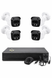 Комплект видеонаблюдения DVR KIT UCAM на 4 камеры с регистратором Full HD &bull; Уличная система видеонаблюдения с влагозащитой IP67, ночной съемкой и просмотром через телефон