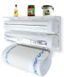 Кухонний підвісний диспенсер Kitchen Roll Triple Paper Dispenser Тримач для плівки, фольги та рушників