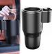 Автомобильный подстаканник USAMS Smart Cup Black с подогревом и охлаждением &bull; Термоподстаканник для авто 0&ndash;60&deg; с экраном температуры и питанием от прикуривателя