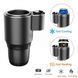 Автомобильный подстаканник USAMS Smart Cup Black с подогревом и охлаждением &bull; Термоподстаканник для авто 0&ndash;60&deg; с экраном температуры и питанием от прикуривателя