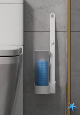 Универсальная Настенная щетка для унитаза со сменными насадками ∙ Система одноразовой очистки унитаза ToiletWand