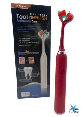 Акумуляторна зубна щітка Electric Toothbrush Best New з подвійною головкою ∙ Ефективна зубна щітка Electric Toothbrush