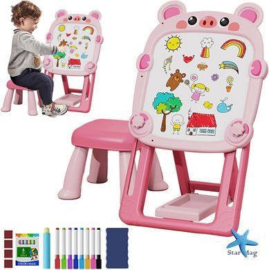 Детский мольберт Happy BLB-Toys для детей ∙ Многофункциональный развивающий мольберт Happy BLB-Toys