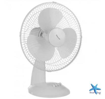 Вентилятор підлоговий DOMOTEC MS-1626 White &bull; Побутовий вентилятор для дому, офісу та кімнати &bull; Потужний вентилятор для охолодження і циркуляції повітря