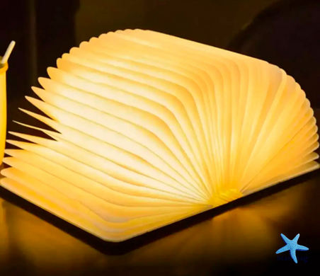 Складна LED лампа-книжка з акумулятором 12х9 см ∙ Світильник &ndash; нічник у формі книги з регульованою яскравістю