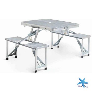 Складной алюминиевый стол для пикника со стульями Travel Table PR5