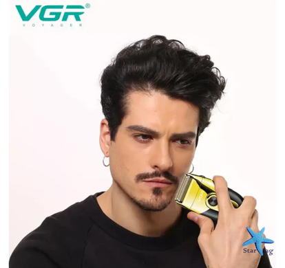 Триммер для волос VGR V-383 &bull; Аккумуляторная машинка для стрижки Hair Clippers V-383, шейвер для бороды, усов и окантовки