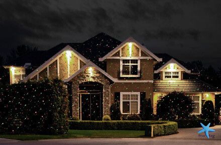 Лазерний проектор Star Shower metal для дому з пультом Світлова установка Новорічне освітлення будинку