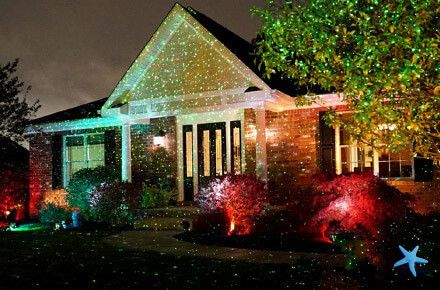 Лазерний проектор Star Shower metal для дому з пультом Світлова установка Новорічне освітлення будинку