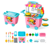 Игровой набор повар в Закусочной Фастфуд для детей в контейнере-тележке на колесиках Happy Chef