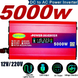 Преобразователь напряжения 5000W 12V/24V в 220V с LCD-дисплеем и поддержкой солнечной панели &bull; Инвертор для дома, авто, дачи и резервного питания