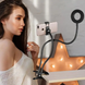 Настільна світлодіодна гнучка LED лампа з утримувачем телефону ∙ Кільцева USB лампа – світильник ∙ Тепле / холодне світло
