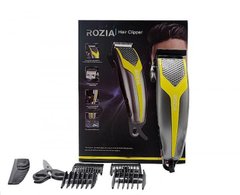 Електрична машинка для стрижки волосся Rozia HQ-252 з насадками, ножицями та розчіскою Машинка провідна від мережі