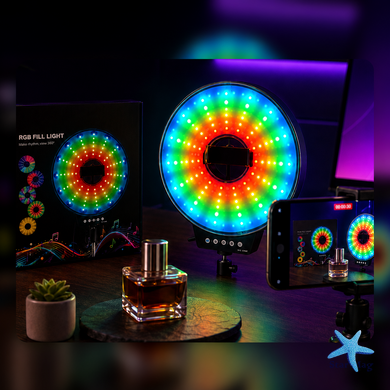 Світлодіодна LED лампа MJ-261 кільцева RGB 26 см з USB підключенням &bull; Кільцева лампа MJ-261 для фото, відео, селфі, стримів, TikTok і зйомки контенту