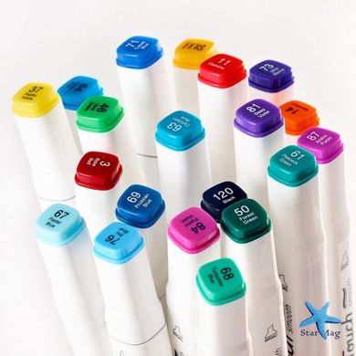 Набор маркеров для рисования на спиртовой основе Touch 60 шт./ Скетч маркеры для творчества и скетчинга
