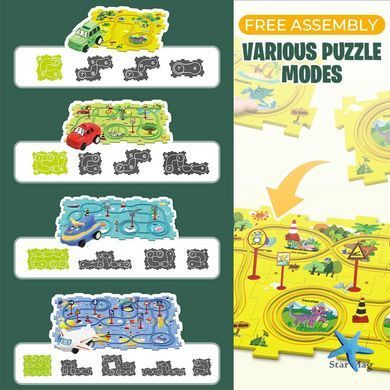 Развивающая игрушка-пазл 5PCS Rail Car для детей ∙ Пазл для детей 5PCS Rail Car