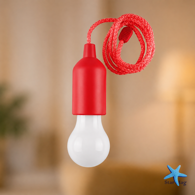 Ліхтар-лампочка BAILONG BL-15418 &bull; Підвісний LED-ліхтар BAILONG BL-15418 на шнурку та 3 батарейках AAA для дому й кемпінгу