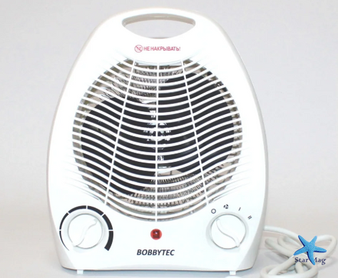 Тепловентилятор электрический обогреватель – дуйка для дома BOBBYTEC PFH-103, 2000 Вт