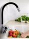 Змішувач гнучкий Water Tap HA-181 для кухні та ванної &bull; Кран із силіконовим виливом 47 см і обертанням на 360&deg;