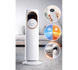 Вентилятор напольный бытовой DOMOTEC MS-1626 White для дома и офиса &bull; Мощный вентилятор для комнаты, спальни и квартиры &bull; Напольный вентилятор для охлаждения и циркуляции воздуха