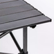 Складной туристический стол 95х55х50 см черный &bull; Компактный походный стол для пикника, кемпинга, рыбалки, дачи и отдыха на природе