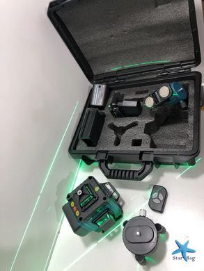 Лазерный нивелир 4D Level 40-42 &bull; Аккумуляторный лазерный уровень с 2 АКБ и пультом дистанционного управления