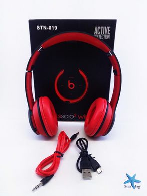 Наушники Beats Solo2 HD Bluetooth Tm-019 с MP3, FM радио, гарнитура (красные) CG08