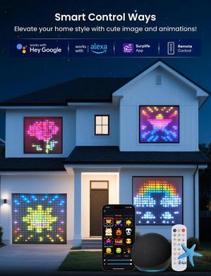 Гирлянда Smart-штора SFK-08 праздничная LED-гирлянда для дома ∙ Светодиодная штора с приложением SFK-08 20 нитей по 20 LED