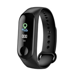 Фитнес браслет трекер с пульсометром M3 Fit Smart Bracelet Черный CG06 PR М3