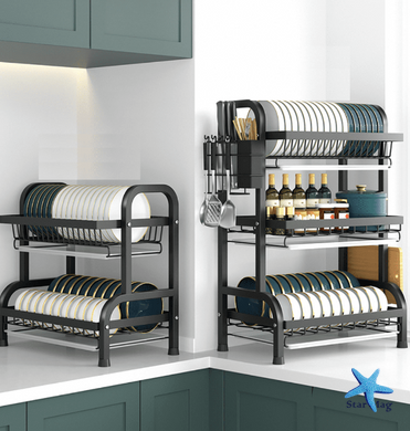 Многофункциональный Стеллаж-органайзер для хранения кухонной посуды ∙ Стойка для кухни Dish Rack