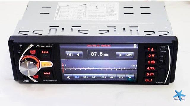 Автомагнитола MP5 4020 экран 4.1 Bluetooth AV-in PR5 1 DIN/ TFT/ Mp3/ FM / Видеовыход, Аудиовыход