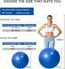 Фитнес мяч 75 см Rising Anti Burst Gym Ball для тренировок ∙ Универсальный мяч Gym Ball для тренировок дома