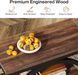 Прикроватный интерьерный столик AND 1924 под дерево с черным каркасом &bull; Узкий столик-этажерка AND 1924 для спальни, гостиной, дивана и хранения