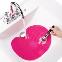 Силіконовий килимок Brush Spa для миття косметичних пензлів для макіяжу