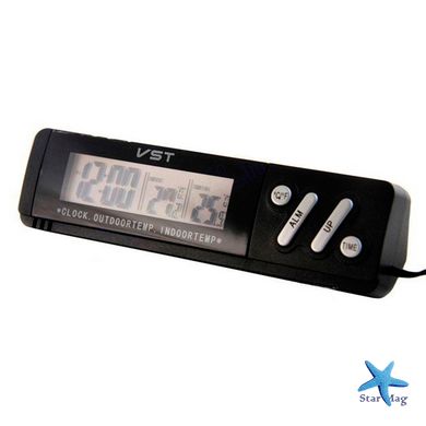 Автомобильные часы с термометром VST-7067 CG10 PR1