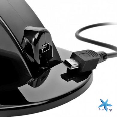 Подвійна зарядна док-станція для PS4 USB підставка для одночасного заряджання двох джойстиків PS4 World Game Charging Stand