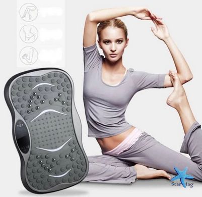 Віброплатформа для схуднення та фітнесу з петлями еспандерами та Bluetooth &bull; Компактний тренажер з віброплатформою для зниження ваги