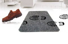 Придверный супервпитывающий коврик Clean Step Mat Коричневый PR3