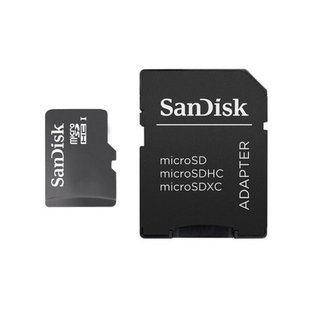 Карта памяти SanDisk MicroSD 08GB10 with Adapter