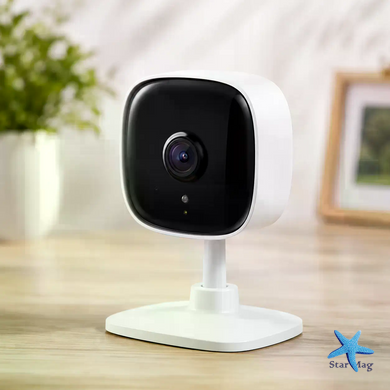Wi-Fi камера C100 1080p &bull; Домашняя IP-камера видеонаблюдения C100 Full HD с ночным видением, датчиком движения и двусторонней аудиосвязью