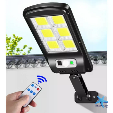 Уличный настенный светильник Bailong Solar BL-T06-6COB на солнечной батарее с датчиком движения &bull; Солнечный LED фонарь Bailong Solar BL-T06-6COB 6COB для двора, сада, улицы и фасада