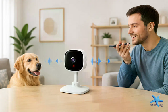 Wi-Fi камера C100 1080p &bull; Домашняя IP-камера видеонаблюдения C100 Full HD с ночным видением, датчиком движения и двусторонней аудиосвязью