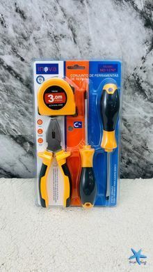 Набір інструментів для ремонту Tool Kit Set 13776-3 ∙ Міні-набір для ремонту та побутових робіт Tool Kit Set 13776-3