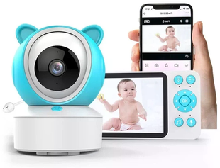 Відеоняня C8 Wi-Fi з монітором 5&Prime; &bull; Розумна відеоняня C8 Full HD 1080P із застосунком Tuya, нічним баченням і двостороннім зв&rsquo;язком