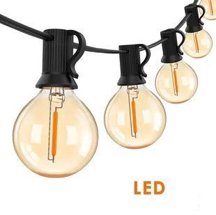 Світлодіодна гірлянда 10 метрів 20 LED статичний режим живлення від мережі &bull; Гірлянда для інтер&rsquo;єру та екстер&rsquo;єру 220В