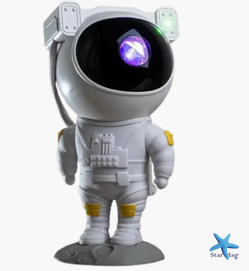 Проектор - ночник Космонавт на Луне ∙ Лазерная проекция космоса, планет и звездного неба
