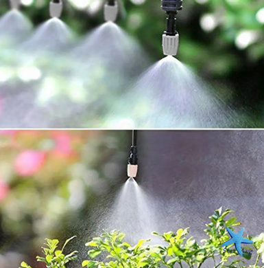 Система зрошення Aqualin, 10 м · Комплект для крапельного поливу саду, городу та зволоження повітря · Автоматичний дощувач туманоутворювач