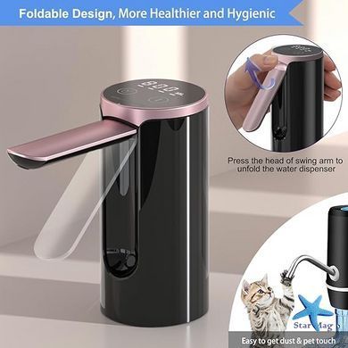 Автоматическая помпа для воды LY-1081 с USB-зарядкой &bull; Электрический диспенсер Water Dispenser для бутыля, дома, офиса и дачи