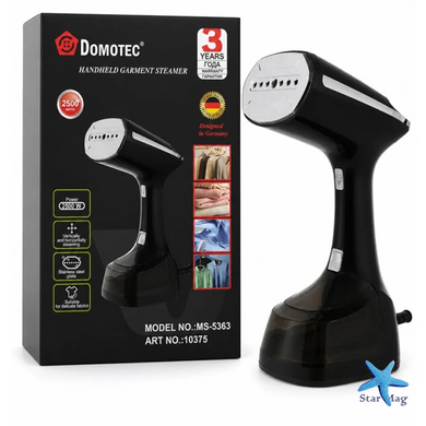 Ручной отпариватель DOMOTEC MS-5363 2500W с LED-дисплеем &bull; Мощный паровой отпариватель для одежды, штор и домашнего текстиля